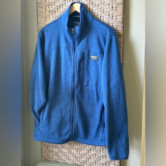 Men’s LL Bean Full Zip Sweater Fleece - Size XL - Blue - Picture 2 of 10